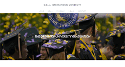 Desktop Screenshot of celainternationaluniversity.com