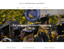 Tablet Screenshot of celainternationaluniversity.com